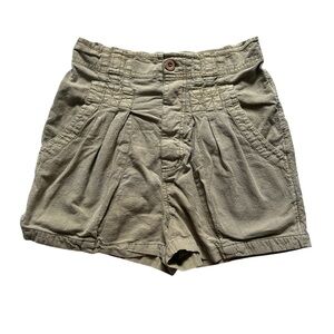 Free People Loose Utility Style Short‎ Green/Beige Size S